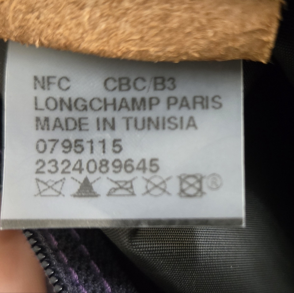 EUC Longchamp Vintage Navy Le Pliage Messenger Cross Body Bag - Picture 12 of 12